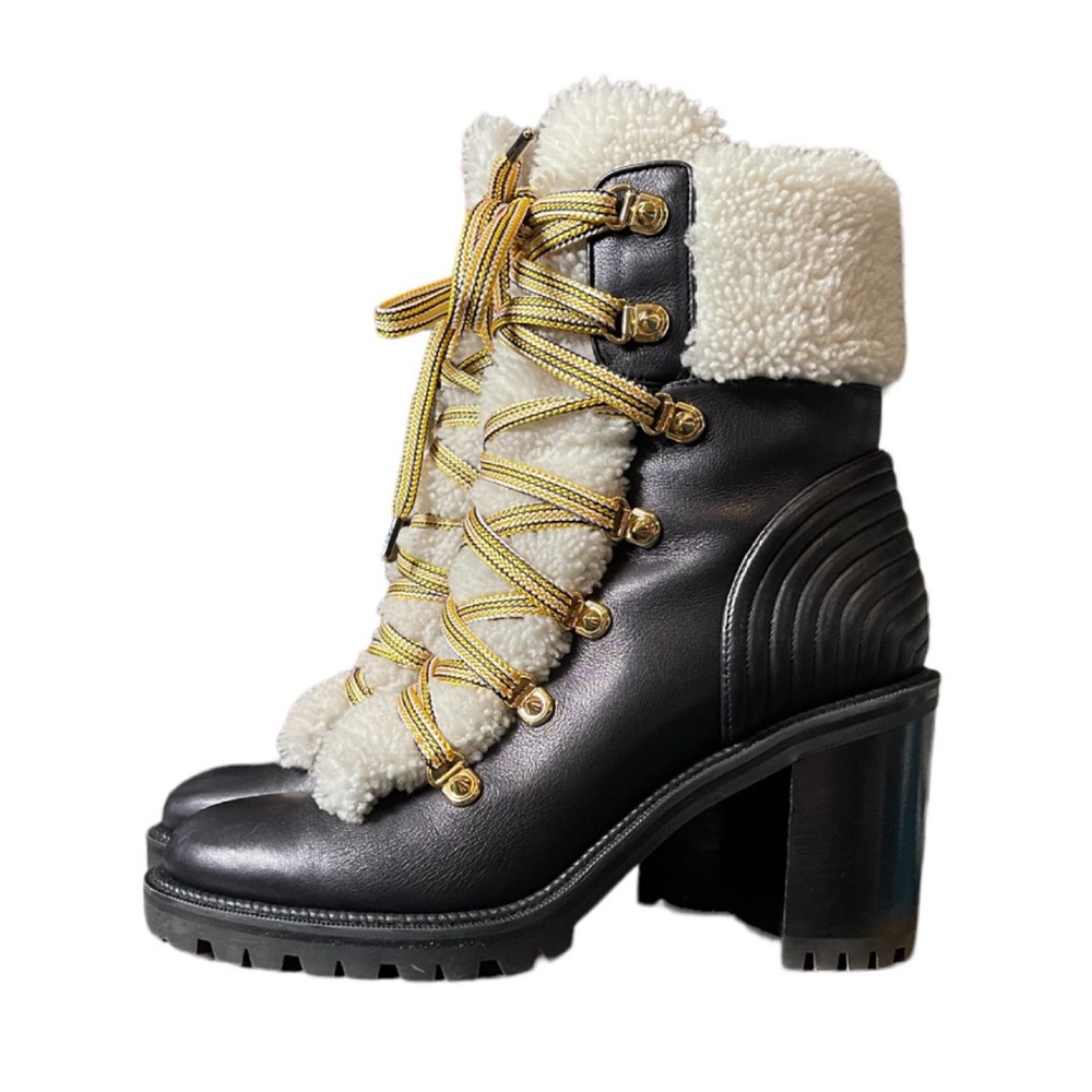 Authentic Christian Louboutin Boots: Yetita 70 Calf/Shearling (size 39.5)